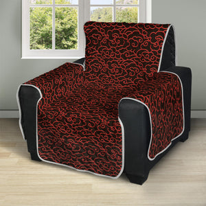 Chinese Cloud Pattern Print Recliner Protector