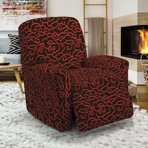 Chinese Cloud Pattern Print Recliner Slipcover