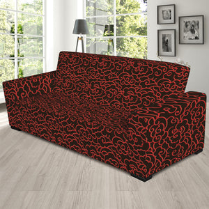 Chinese Cloud Pattern Print Sofa Slipcover