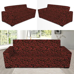 Chinese Cloud Pattern Print Sofa Slipcover