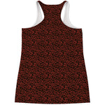 Chinese Cloud Pattern Print Women's Racerback Tank Top