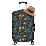 Chinese Dragon And Flower Pattern Print Luggage Cover