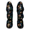 Chinese Dragon And Flower Pattern Print Muay Thai Shin Guard