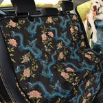 Chinese Dragon And Flower Pattern Print Pet Car Back Seat Cover