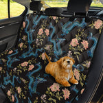 Chinese Dragon And Flower Pattern Print Pet Car Back Seat Cover