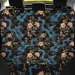 Chinese Dragon And Flower Pattern Print Pet Car Back Seat Cover