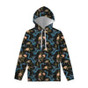 Chinese Dragon And Flower Pattern Print Pullover Hoodie