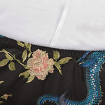 Chinese Dragon And Flower Pattern Print Sofa Cover