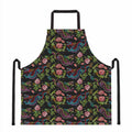 Chinese Dragon Flower Pattern Print Apron