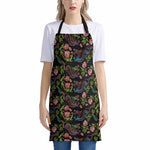 Chinese Dragon Flower Pattern Print Apron