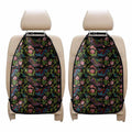 Chinese Dragon Flower Pattern Print Car Seat Organizers