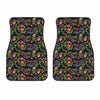 Chinese Dragon Flower Pattern Print Front Car Floor Mats