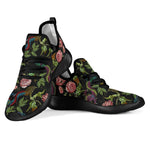 Chinese Dragon Flower Pattern Print Mesh Knit Shoes GearFrost