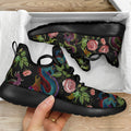 Chinese Dragon Flower Pattern Print Mesh Knit Shoes