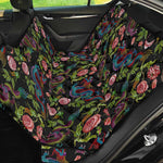 Chinese Dragon Flower Pattern Print Pet Car Back Seat Cover