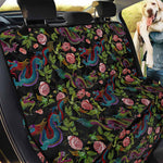 Chinese Dragon Flower Pattern Print Pet Car Back Seat Cover