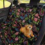 Chinese Dragon Flower Pattern Print Pet Car Back Seat Cover