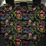 Chinese Dragon Flower Pattern Print Pet Car Back Seat Cover