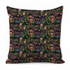 Chinese Dragon Flower Pattern Print Pillow Cover