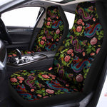 Chinese Dragon Flower Pattern Print Universal Fit Car Seat Covers