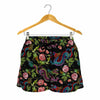 Chinese Dragon Flower Pattern Print Women's Shorts