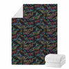 Chinese Dragon Pattern Print Blanket