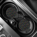 Chinese Dragon Pattern Print Car Coasters