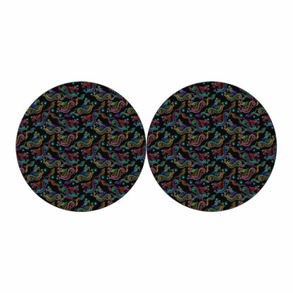 Chinese Dragon Pattern Print Car Coasters