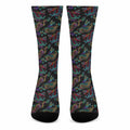 Chinese Dragon Pattern Print Crew Socks