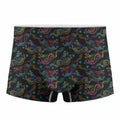 Chinese Dragon Pattern Print Men's Boxer Briefs