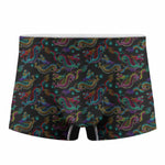 Chinese Dragon Pattern Print Men's Boxer Briefs