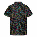 Chinese Dragon Pattern Print Men's Short Sleeve Shirt