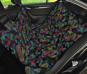 Chinese Dragon Pattern Print Pet Car Back Seat Cover