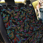 Chinese Dragon Pattern Print Pet Car Back Seat Cover