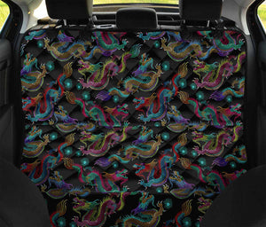 Chinese Dragon Pattern Print Pet Car Back Seat Cover