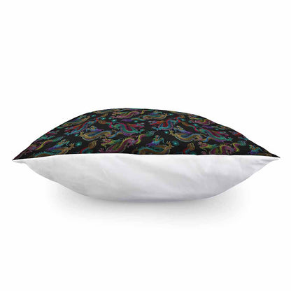Chinese Dragon Pattern Print Pillow Cover