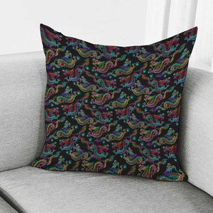 Chinese Dragon Pattern Print Pillow Cover