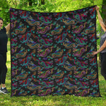 Chinese Dragon Pattern Print Quilt