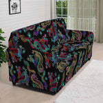 Chinese Dragon Pattern Print Sofa Cover