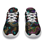 Chinese Dragon Pattern Print Sport Shoes GearFrost