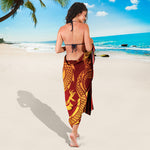 Chinese Dragon Zodiac Sign Print Beach Sarong Wrap