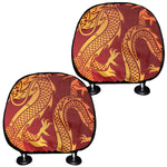 Chinese Dragon Zodiac Sign Print Car Headrest Covers
