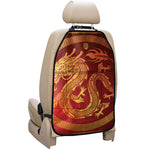 Chinese Dragon Zodiac Sign Print Car Seat Organizers