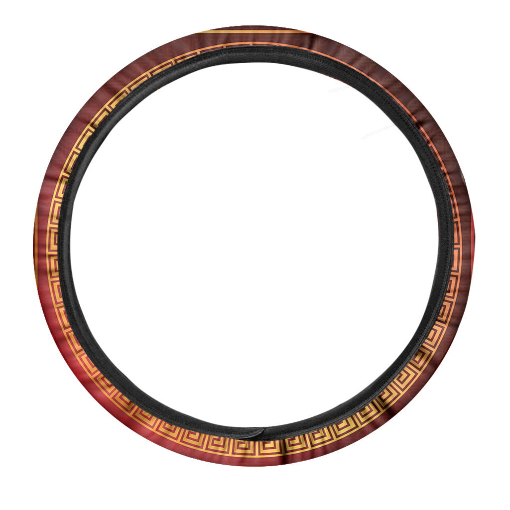 Chinese Dragon Zodiac Sign Print Car Steering Wheel Cover