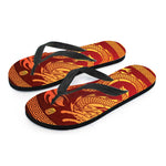 Chinese Dragon Zodiac Sign Print Flip Flops