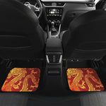Chinese Dragon Zodiac Sign Print Front and Back Car Floor Mats