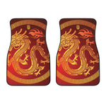 Chinese Dragon Zodiac Sign Print Front Car Floor Mats