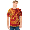 Chinese Dragon Zodiac Sign Print Men's T-Shirt
