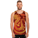 Chinese Dragon Zodiac Sign Print Men's Tank Top