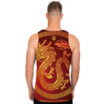 Chinese Dragon Zodiac Sign Print Men's Tank Top